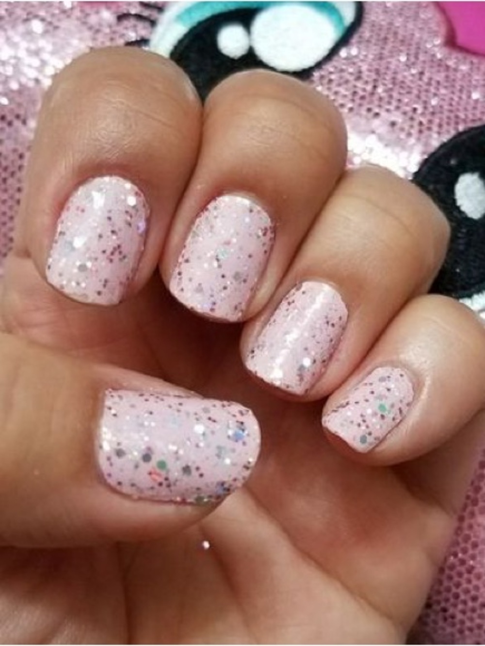 Color Street Pretty in Helsinki Pink Glitter Nail Polish Strips HTF Rare